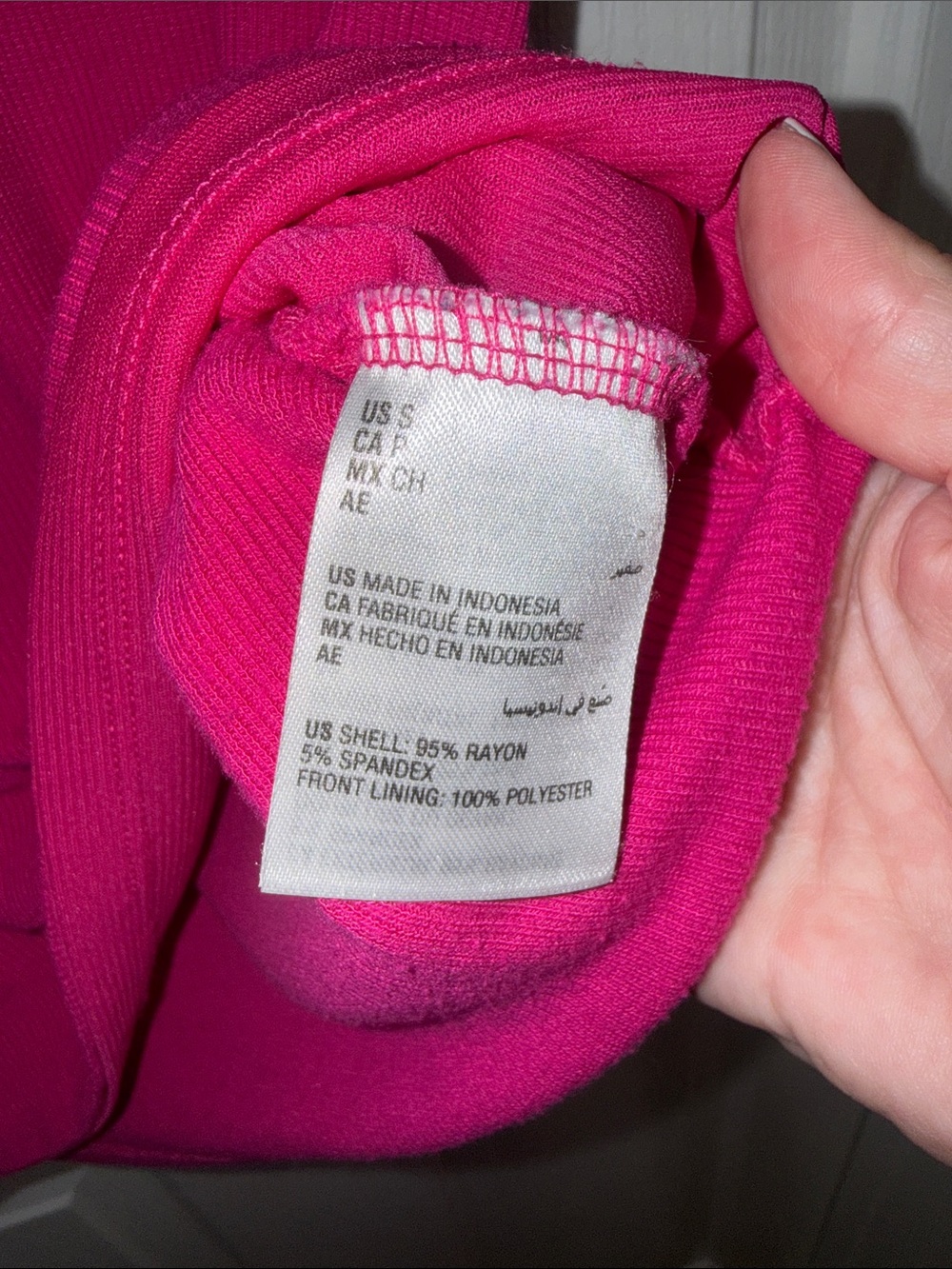 INC International Concepts Bright Pink V-Neck Short Sleeve Tee - Size Small - Picture 3 of 7
